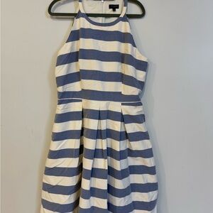 Striped Blue and White Kids Dress